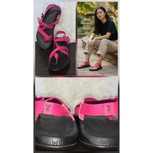 Chaco Sandals Size Women's 9 Pink Cloud Adjustable Straps Hiking